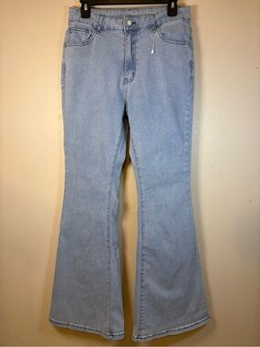 Gilipur Light Wash Flare Jeans Size Large 32” Inseam